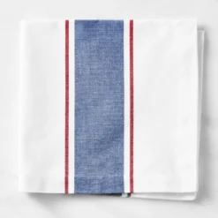 Red, White & Blue Stripe Napkins, Set of 4