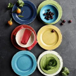 Rustic® Outdoor Melamine Dinner Plates -TABLETOP BAR STORE rustic italian melamine dinner plates 202240 0149 rustic outdoor melamine dinner plates z