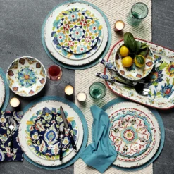 Rustic Melamine Charger -TABLETOP BAR STORE rustic melamine charger 202240 0085 rustic outdoor melamine charger plate z