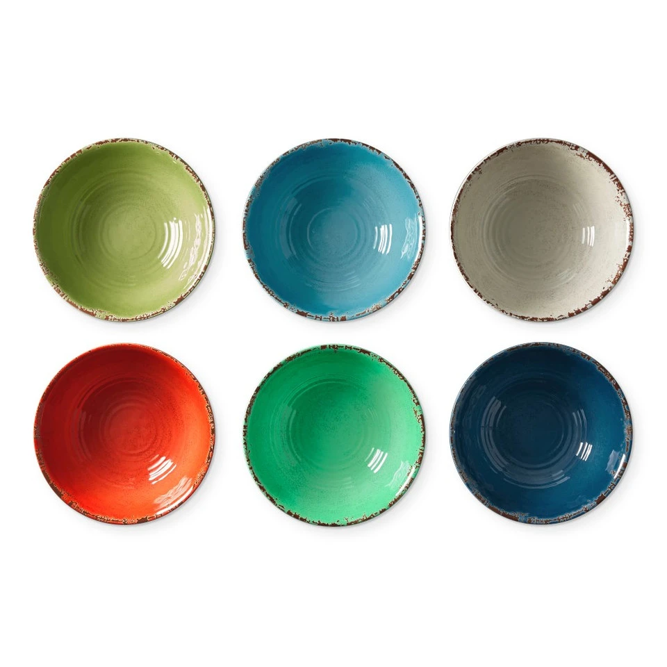 Rustic® Outdoor Melamine Mixed Bowls 4 Rustic® Outdoor Melamine Mixed Bowls - Image 2