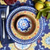 Sicily Outdoor Melamine Dinner Plates, Blue -TABLETOP BAR STORE sicily melamine dinner plates blue set of 4 202221 0189 sicily outdoor melamine salad plates mixed 1 z