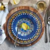 Sicily Outdoor Melamine Salad Plates, Mixed