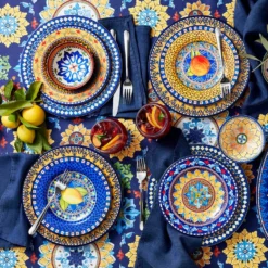 Sicily Outdoor Melamine Salad Plates, Mixed -TABLETOP BAR STORE sicily melamine salad plates set of 4 mixed 202240 0101 sicily outdoor melamine salad plates mixed z