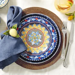 Sicily Salad Plate -TABLETOP BAR STORE sicily mixed salad plates 202237 0015 nito round placemat z