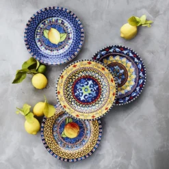Sicily Salad Plate -TABLETOP BAR STORE sicily mixed salad plates 202240 0011 sicily ceramic mixed salad plates z