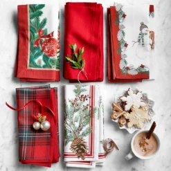 Snowman Napkins, Set of 4 13 Snowman Napkins, Set of 4 -TABLETOP BAR STORE snowman napkins 202214 0063 snowman napkins set of 4 z