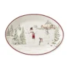 Snowman Oval Serving Platter