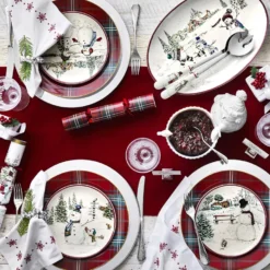 Snowman Oval Serving Platter -TABLETOP BAR STORE snowman oval platter 202214 0010 silver plated charger plate z