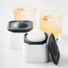 Sphere Ice Moulds, Set of 2 & Glasses Set 1 Sphere Ice Moulds, Set of 2 & Glasses Set -TABLETOP BAR STORE sphere ice mold set of 2 and glasses set 202240 0487 img63z