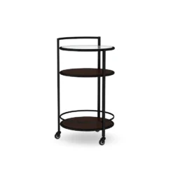 Stowe Round Bar Cart, Brass 10 Stowe Round Bar Cart, Brass -TABLETOP BAR STORE stowe round bar cart 202217 0020 stowe round bar cart z