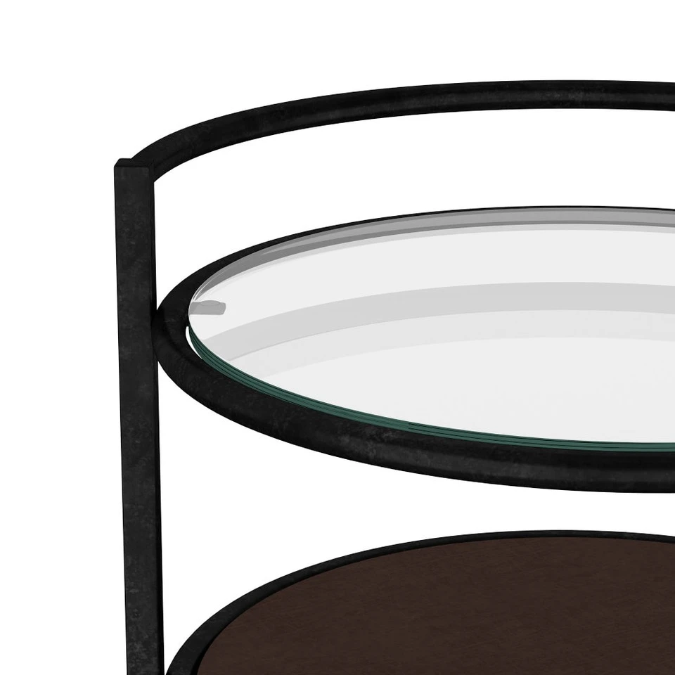 Stowe Round Bar Cart, Brass 5 Stowe Round Bar Cart, Brass - Image 4