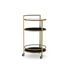 Stowe Round Bar Cart, Brass 14 Stowe Round Bar Cart, Brass -TABLETOP BAR STORE stowe round bar cart 202217 0027 stowe round bar cart z