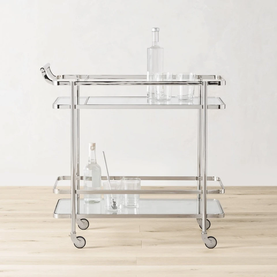 Truman Bar Cart - Antique Brass 5 Truman Bar Cart - Antique Brass - Image 3