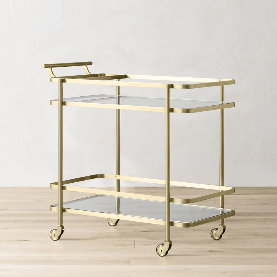 Truman Bar Cart - Antique Brass 11 Truman Bar Cart - Antique Brass - Image 9