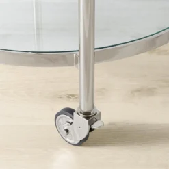 Truman Round Bar Cart, Antique Brass, Saddle Leather -TABLETOP BAR STORE truman round bar cart 202237 0019 truman round bar cart z