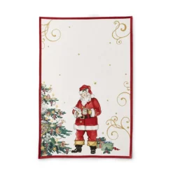 Twas the Night Santa Tea Towels, Set of 2, White