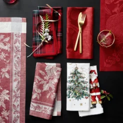 'Twas the Night Before Christmas Napkin Rings, Set of 6 -TABLETOP BAR STORE twas the night before christmas napkin rings 202220 0012 holly jacquard napkins set of 4 z