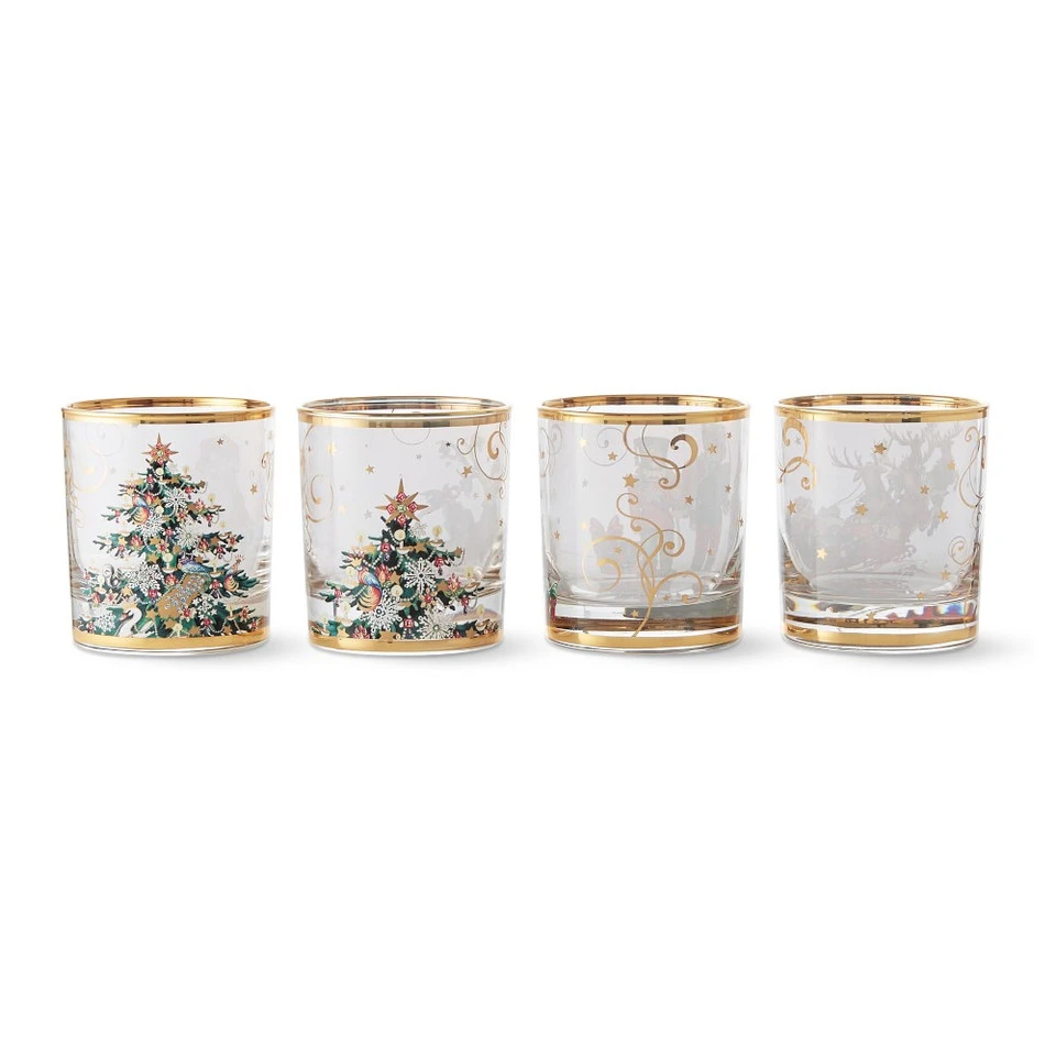 'Twas the Night Before Christmas Double Old-Fashioned Glasses, Mixed, Set of 4 4 'Twas the Night Before Christmas Double Old-Fashioned Glasses, Mixed, Set of 4 - Image 2