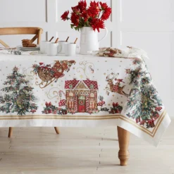 'Twas the Night Tablecloth -TABLETOP BAR STORE twas the night tablecloth 202214 0017 twas the night tablecloth 1 z