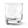 Vintage Etched Double Old-Fashioned Glass -TABLETOP BAR STORE vintage etched double old fashioned glasses 202240 0522 img4z