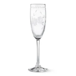 Vintage Etched Toasting Flutes