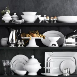 Vintage Etched Water Glass -TABLETOP BAR STORE vintage etched water glasses 202240 0019 pillivuyt perle porcelain bread butter plates set of 4 z