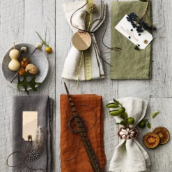 Italian Washed Linen Napkins, Set of 4 -TABLETOP BAR STORE washed linen napkins 202240 0069 italian washed linen napkins set of 4 z