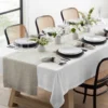 Italian Washed Linen Table Runner -TABLETOP BAR STORE washed linen table runner 202228 0037 italian washed linen table runner z