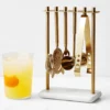 White Marble & Brass Hanging Bar Tools Set 2 White Marble & Brass Hanging Bar Tools Set -TABLETOP BAR STORE white marble and brass hanging bar tools set 202238 0036 img41z