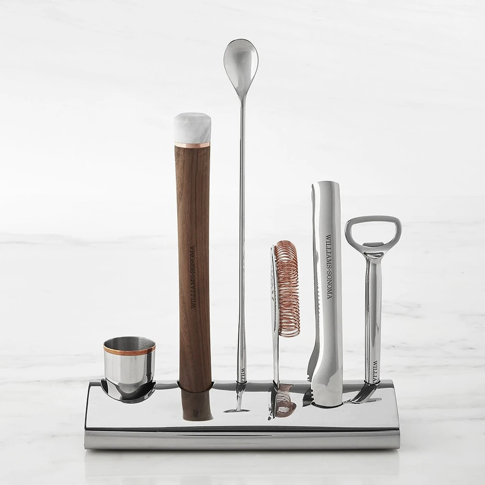 Williams Sonoma Bar Tool Set with Stand 1 Williams Sonoma Bar Tool Set with Stand