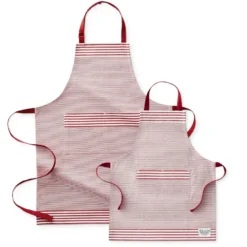 Williams Sonoma Bay Stripe Adult Aprons -TABLETOP BAR STORE williams sonoma bay stripe adult kid apron bundle 202237 0016 williams sonoma bay stripe adult kid aprons 1 z