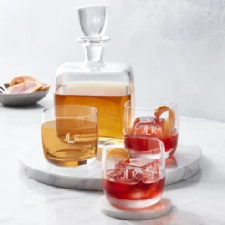Williams Sonoma Double Old Fashioned Glass -TABLETOP BAR STORE williams sonoma double old fashioned glasses 202224 0009 marble round cheese board z