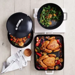 Williams Sonoma High Heat Non-Stick Outdoor Wok 17 Williams Sonoma High Heat Non-Stick Outdoor Wok -TABLETOP BAR STORE williams sonoma high heat nonstick grill wok 202217 0030 williams sonoma high heat nonstick outdoor roaster z