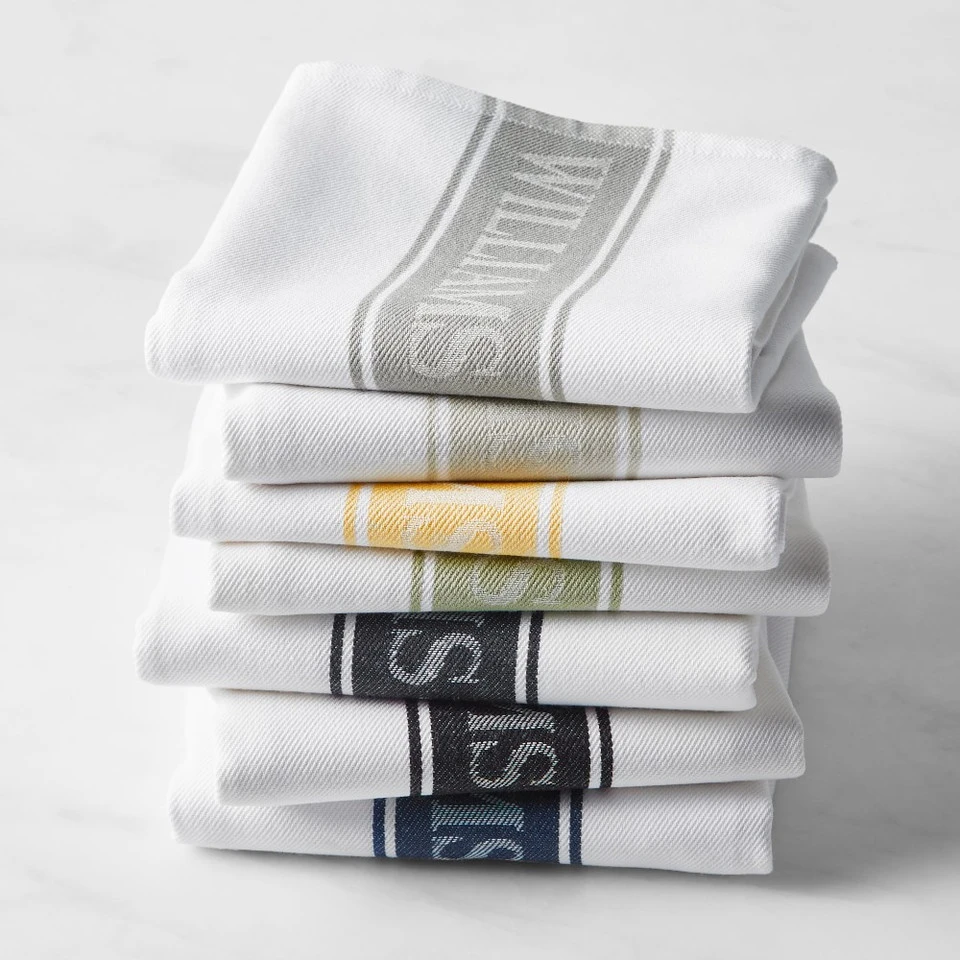 Williams Sonoma Classic Logo Tea Towels, Set of 4 2 Williams Sonoma Classic Logo Tea Towels, Set of 4