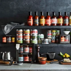 Williams Sonoma Open Kitchen Silicone Brush -TABLETOP BAR STORE williams sonoma open kitchen silicone brush 202240 0062 stainless steel basting pot with silicone brush and handle z