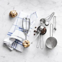 Williams Sonoma Open Kitchen Stainless-Steel Measuring Cups -TABLETOP BAR STORE williams sonoma open kitchen stainless steel measuring cups 202230 0004 open kitchen by williams sonoma stainless steel measuring z