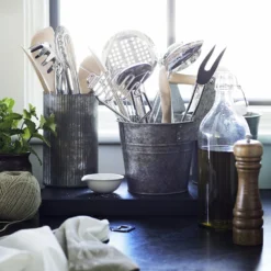 Williams Sonoma Open Kitchen Stainless-Steel Skimmer -TABLETOP BAR STORE williams sonoma open kitchen stainless steel skimmer 202240 0027 open kitchen by williams sonoma stainless steel pasta fork z