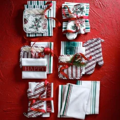 Williams Sonoma Classic Stripe Oven Mitt -TABLETOP BAR STORE williams sonoma stripe logo oven mitt 202240 0045 williams sonoma classic stripe oven mitt z