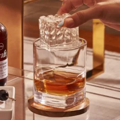 W&P Faceted Etched Ice Cube Tray 9 W&P Faceted Etched Ice Cube Tray -TABLETOP BAR STORE wp faceted etched ice cube tray 202245 0330 wp faceted etched ice cube tray z